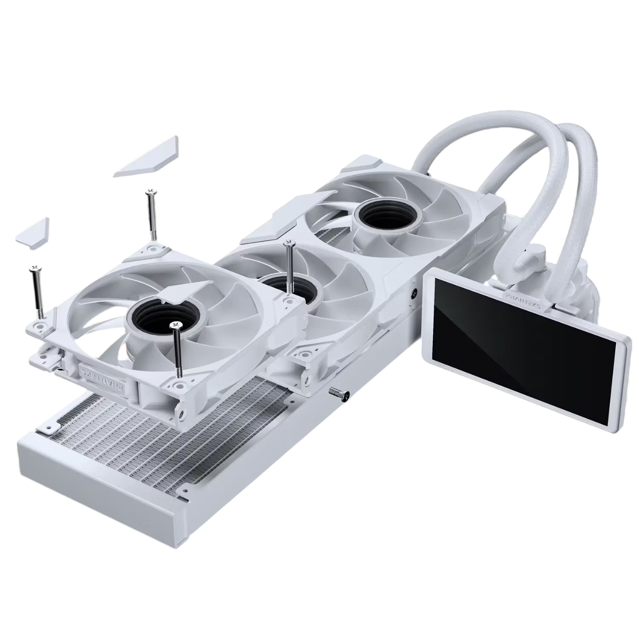 Montagem das ventoinhas M25 no radiador