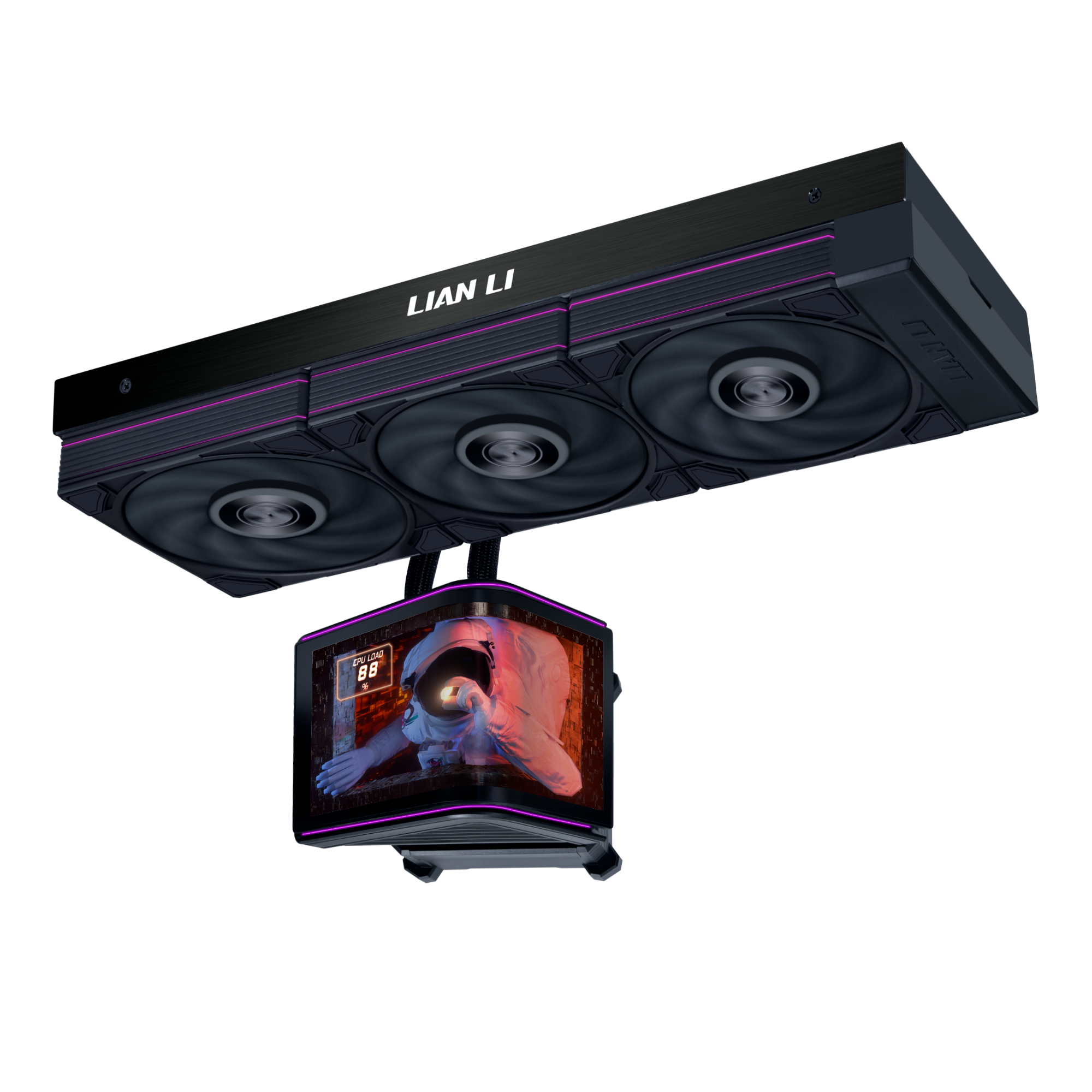 Ecrã OLED do Lian Li HydroShift II OLED Curved