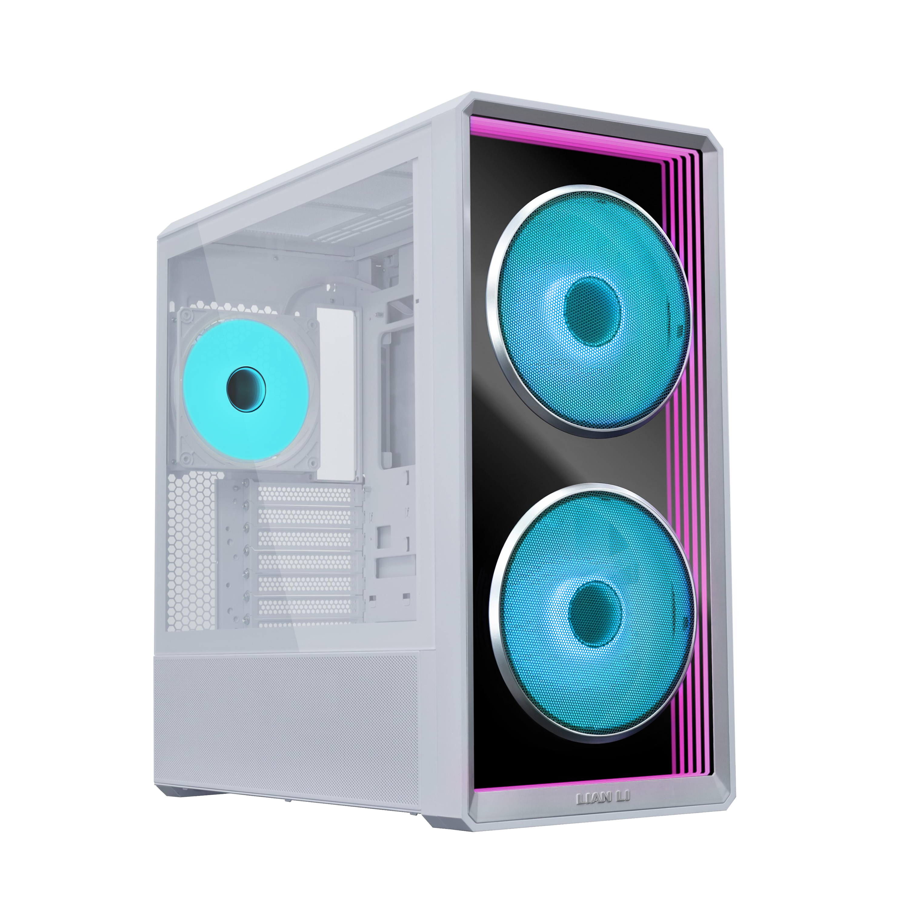 Espelho Infinito e ventoinhas RGB