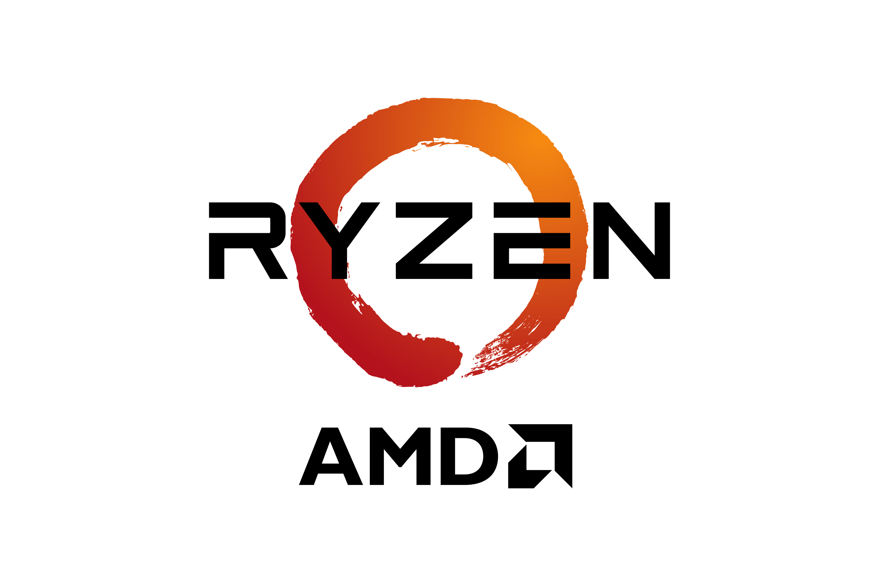 AMD Ryzen logo.