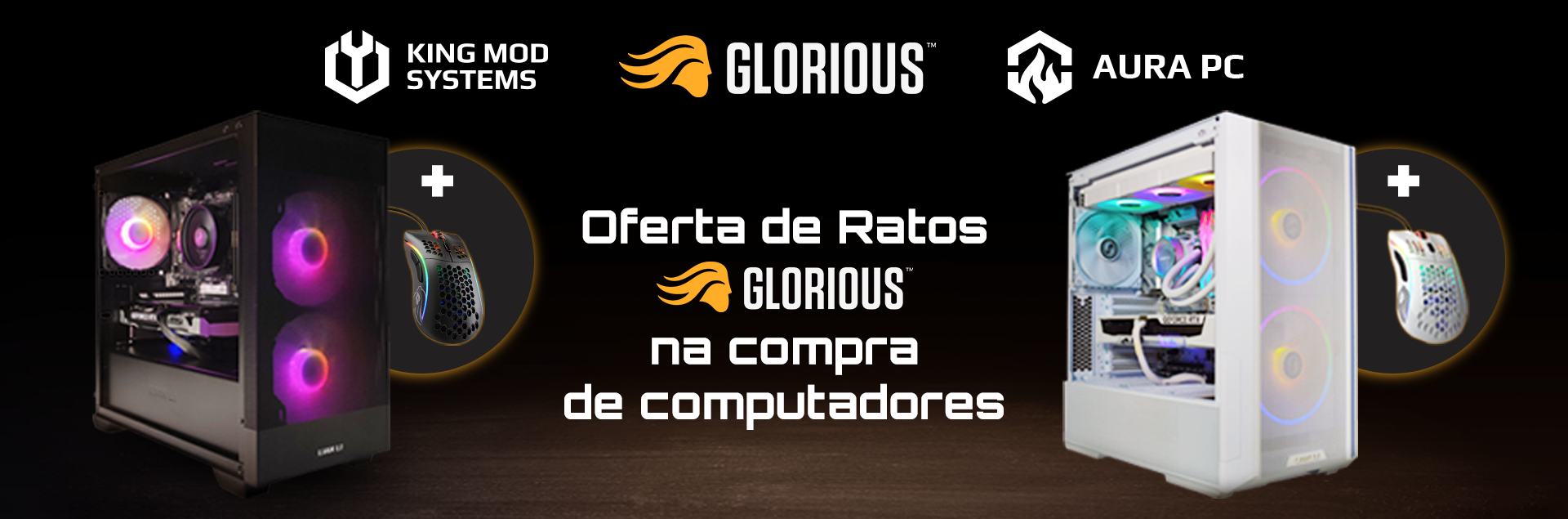 Recebe um rato de oferta na compra de um PC