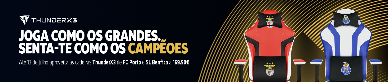 Aproveita as cadeiras de Benfica e Porto a 169€