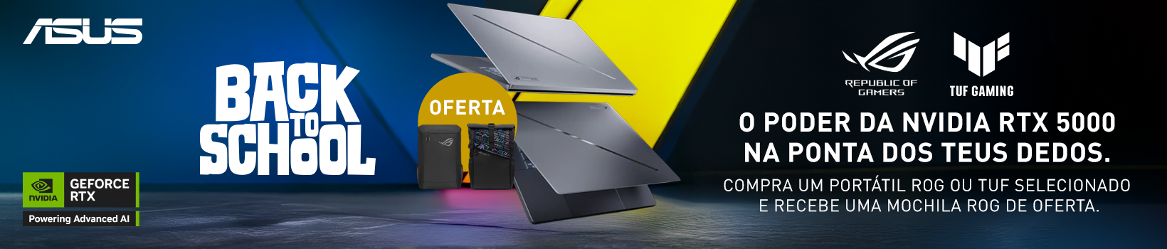 Picture of ASUS Back to School - Oferta mochila com Portáteis RTX5000