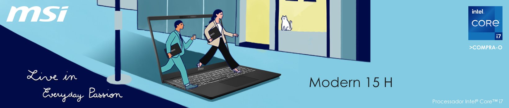 Compra agora o portátil MSI Modern 15 H C13M-092XPT