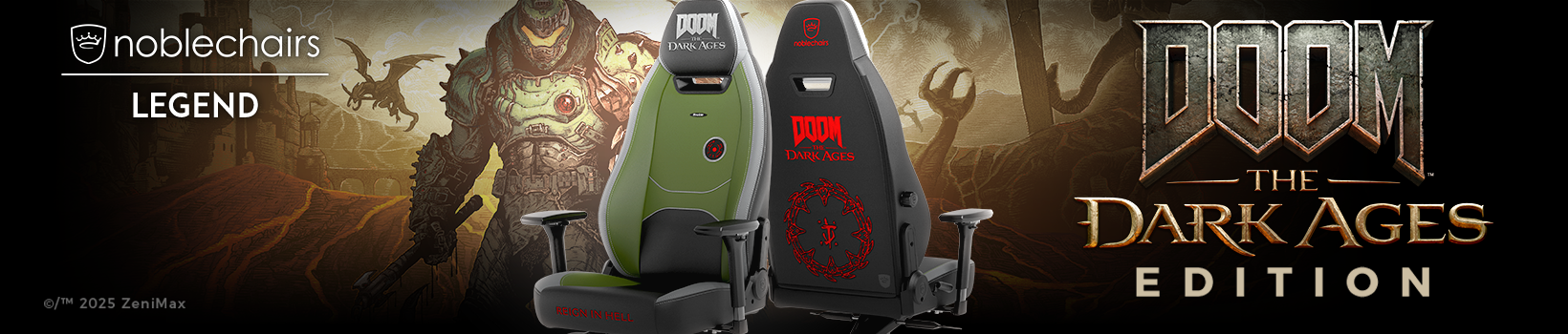 Picture of Conhece a noblechairs LEGEND Gaming DOOM The Dark Ages Edition