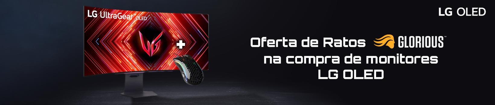 Picture of Recebe um rato glorious na compra de monitor LG OLED