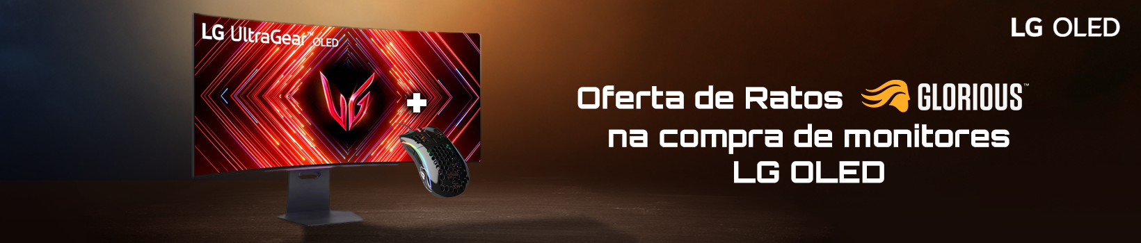 Picture of Recebe de Oferta um rato Glorious na compra de monitor LG OLED