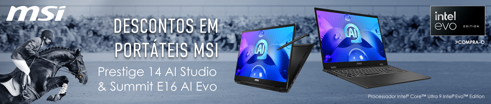 Aproveita agora os descontos em portáteis MSI