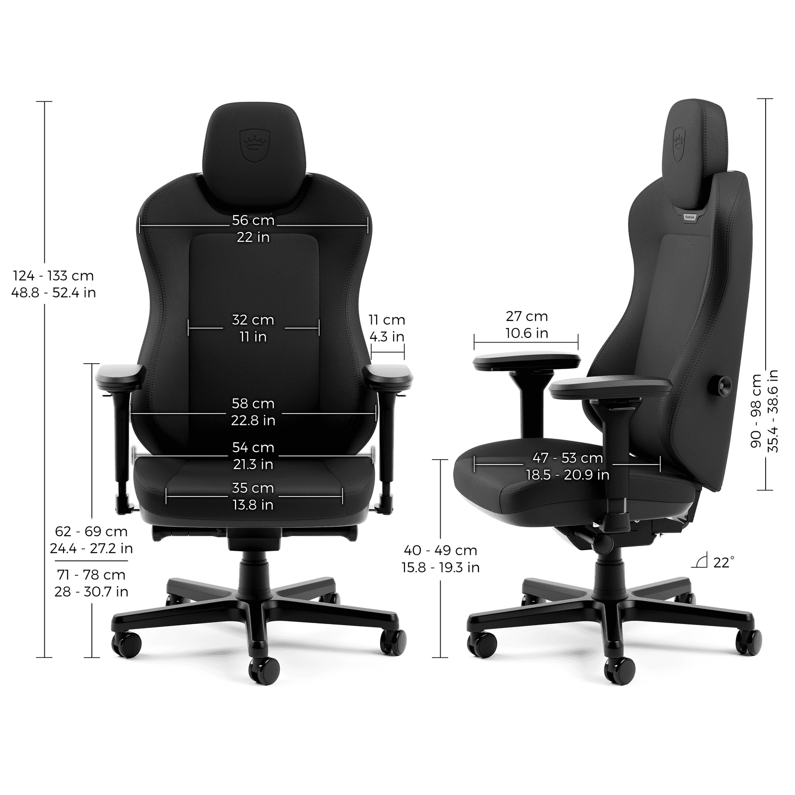Cadeira Gaming noblechairs AURA - Black Edition