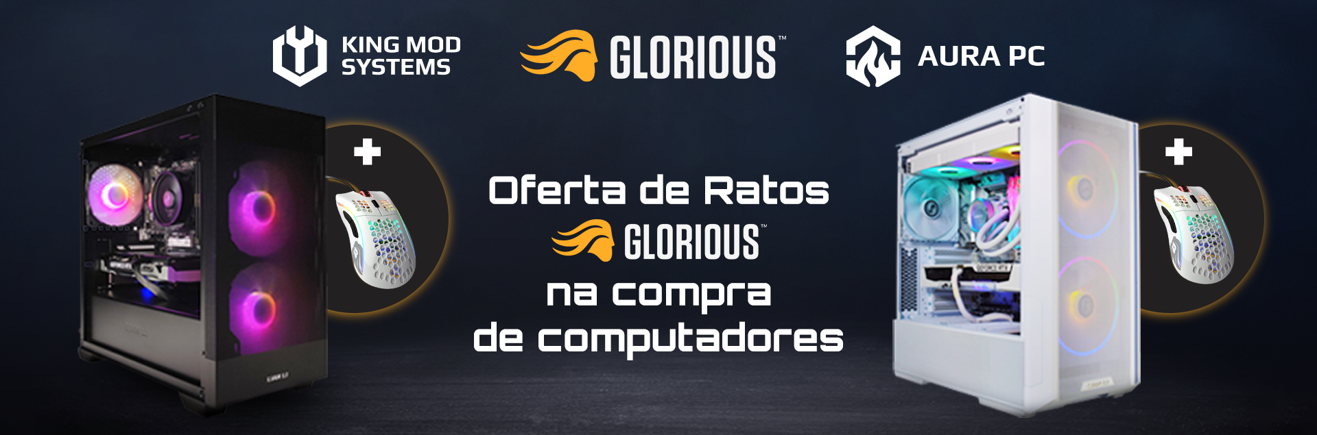 Recebe um rato de oferta na compra de um PC