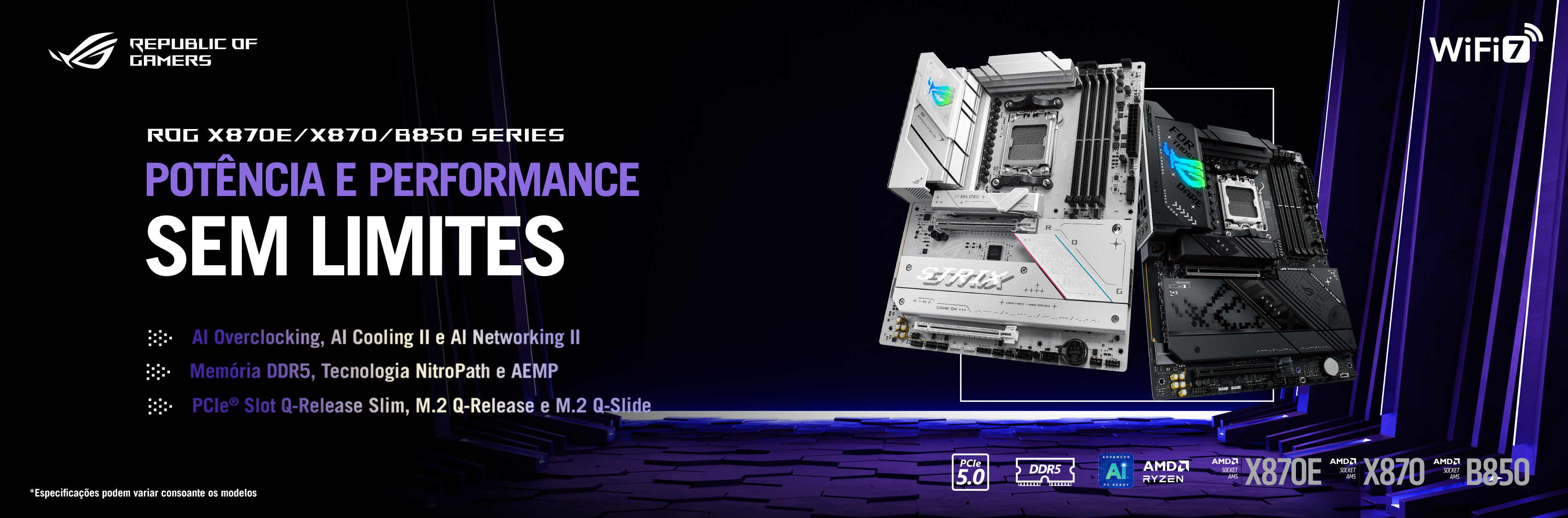 Picture of ASUS - Motherboards X870E, X870 e B850