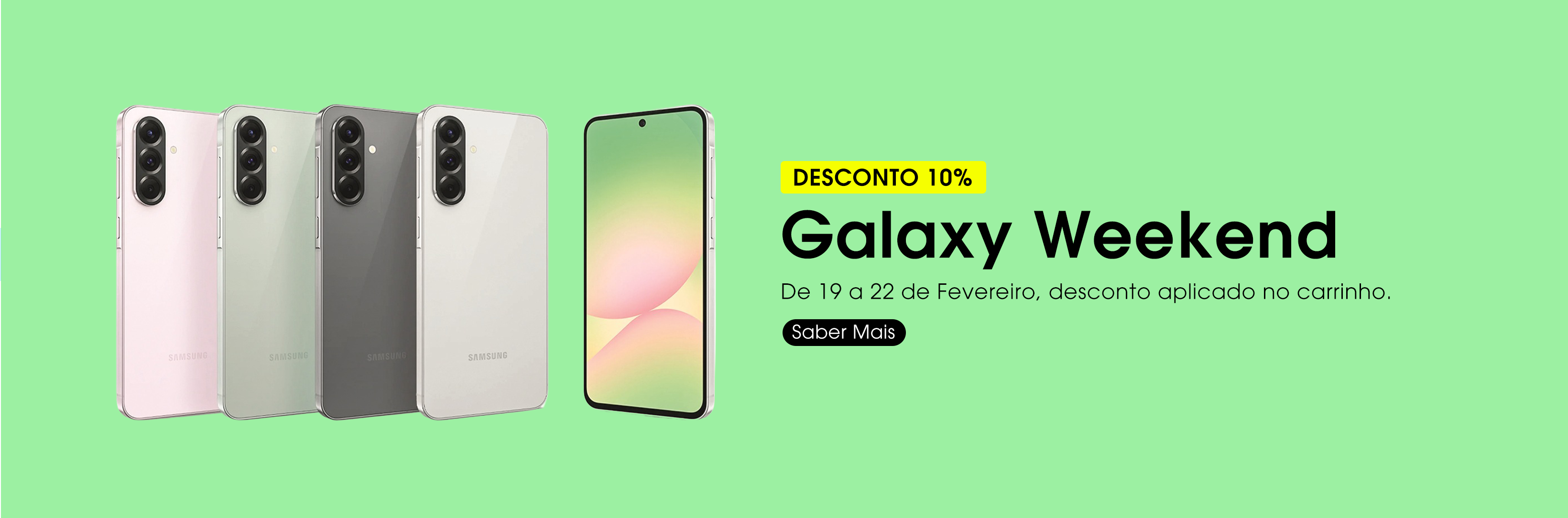 Picture of Aproveita 10% Desconto adicional na compra de um smartphone Samsung GAMA A