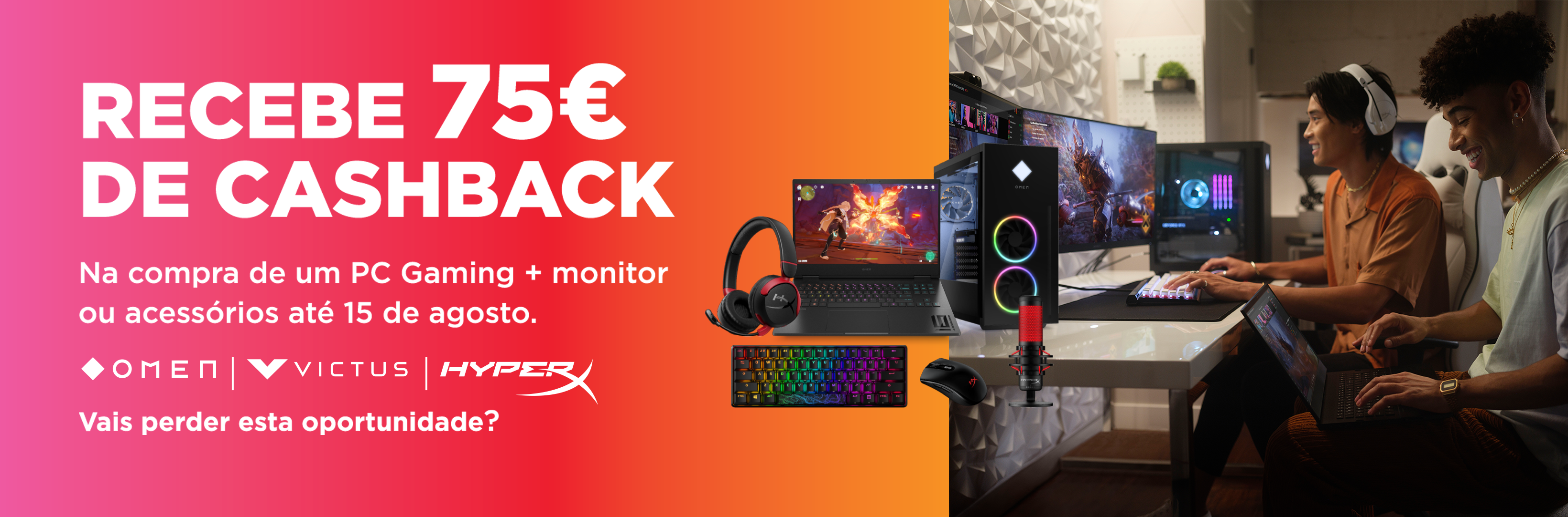Campanha Cashback HP – Recebe até 75€ de volta!