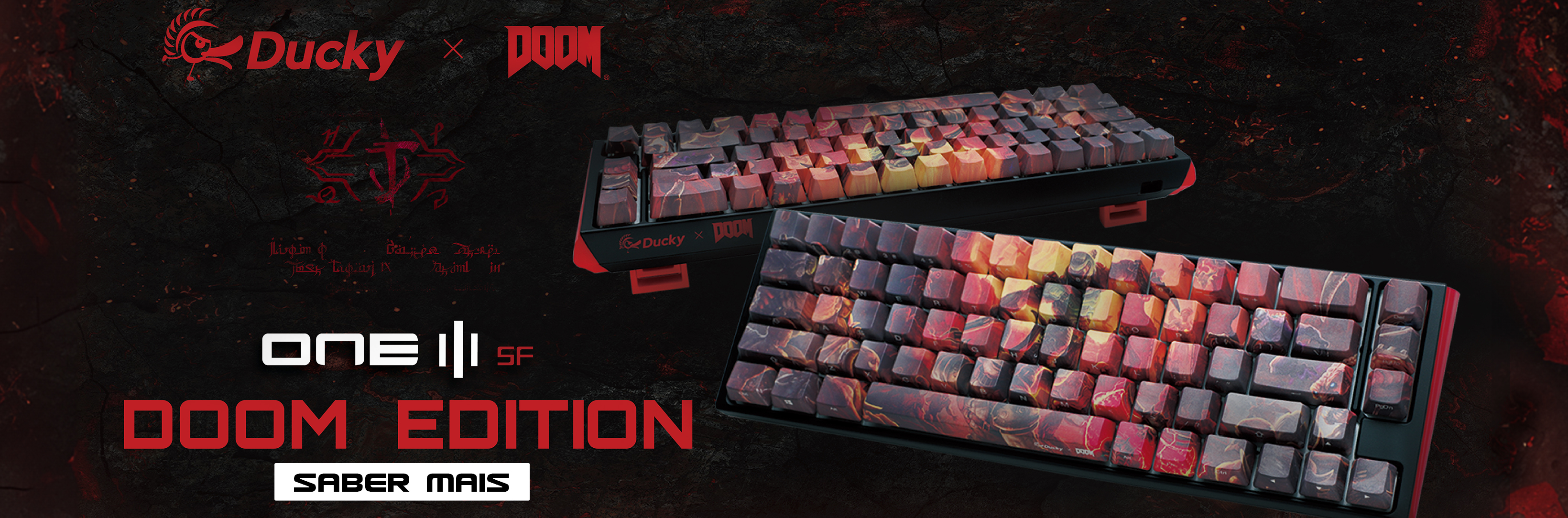 Teclados Ducky x DOOM One 3 SF - Homebanner