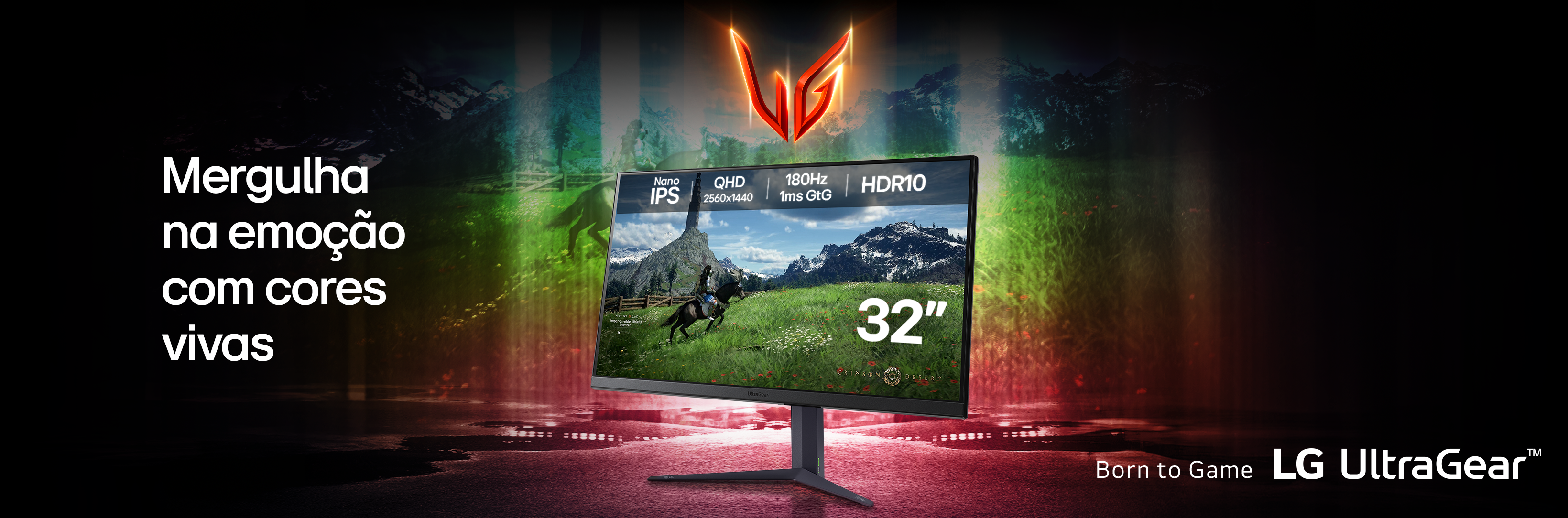 Conhece o novo Monitor Gaming LG UltraGear 32" 32GS85Q-B