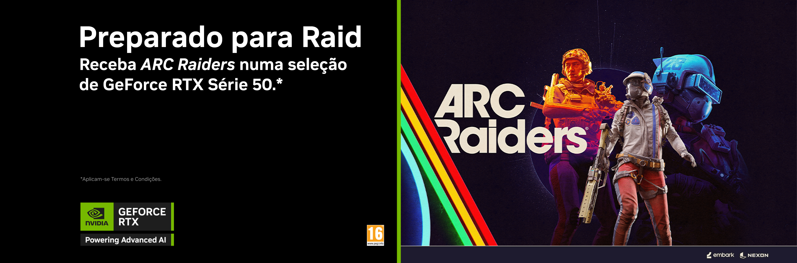 Picture of Compre uma GeForce RTX Série 50 selecionada e receba ARC Raiders Deluxe Edition