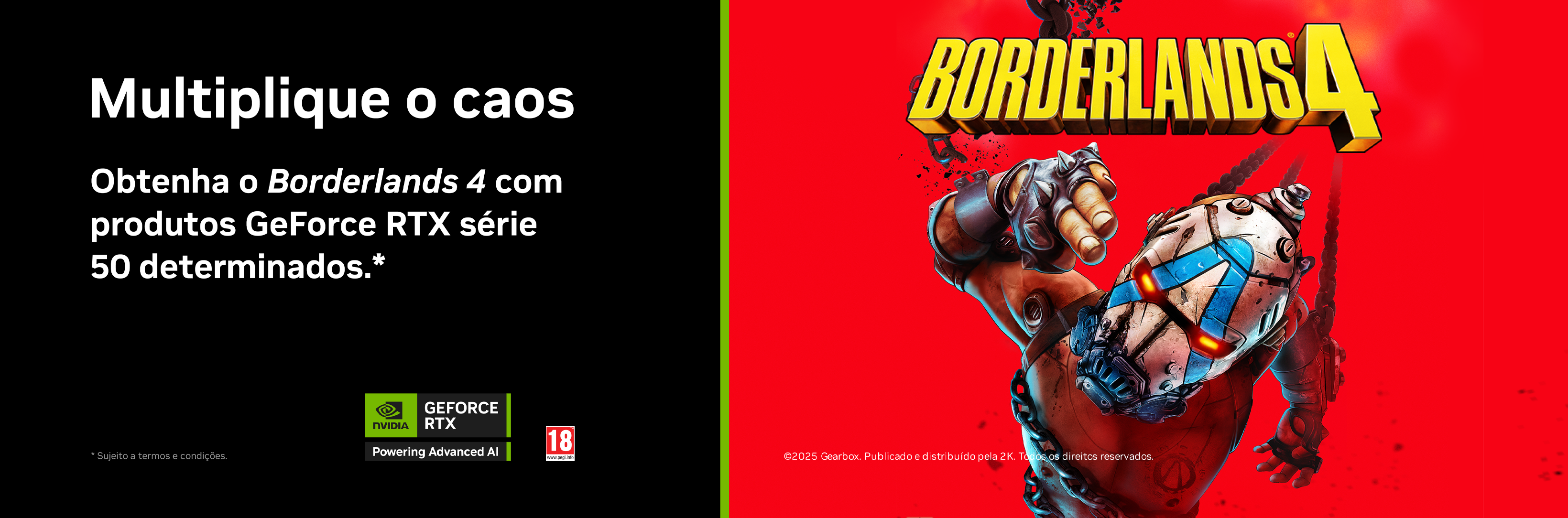 Picture of Obtenha o Borderlands 4 com produtos GeForce RTX série 50 determinados.*