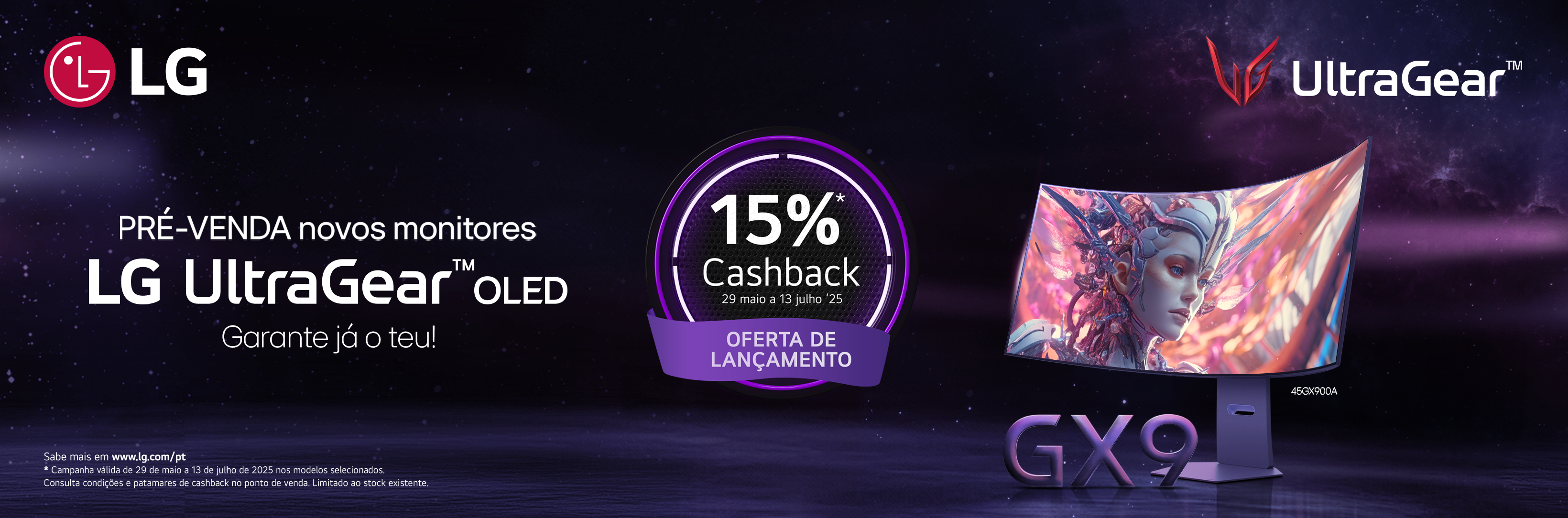 Campanha Pré-venda LG Ultragear OLED e UW