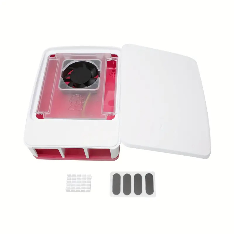 Picture of Picture of Caixa Oficial para Raspberry Pi 5 em Branco/Vermelho