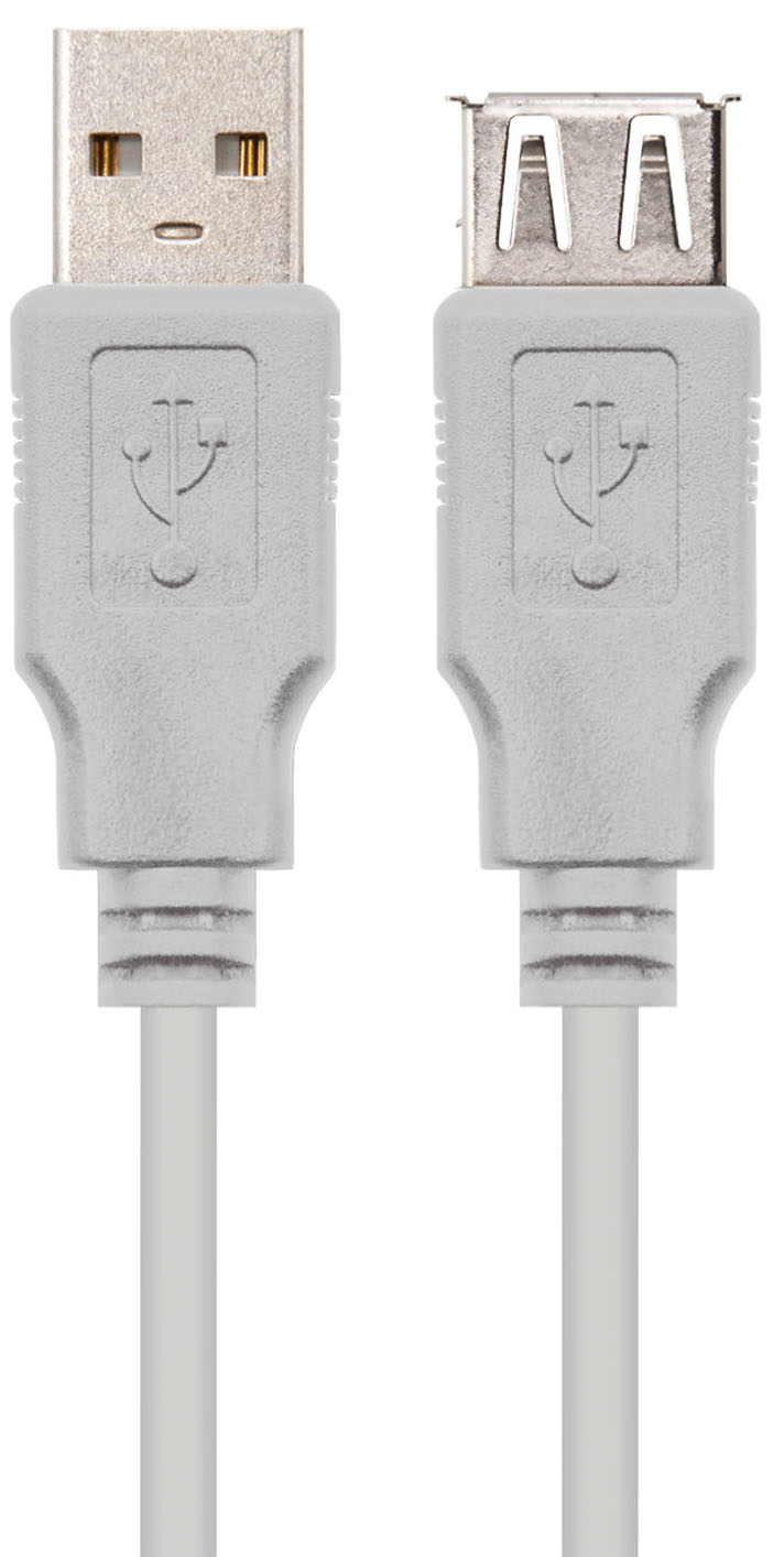 Nanocable - Cabo USB 2.0 Nanocable USB-A M/F 1 M Bege
