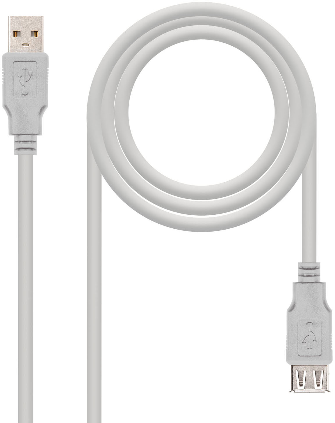 Nanocable - Cabo USB 2.0 Nanocable USB-A M/F 3 M Bege