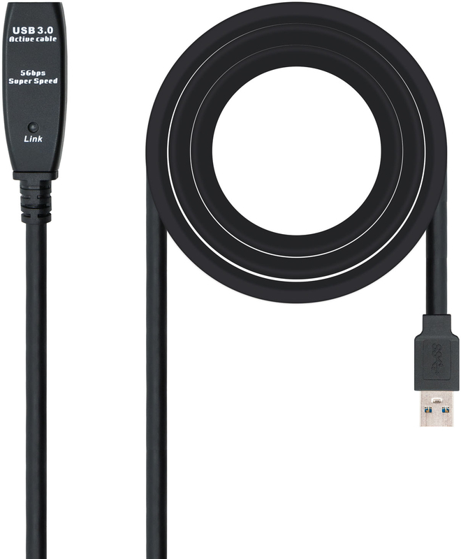Nanocable - Cabo USB 3.0 Nanocable Extensão USB-A 5 M/F M Preto