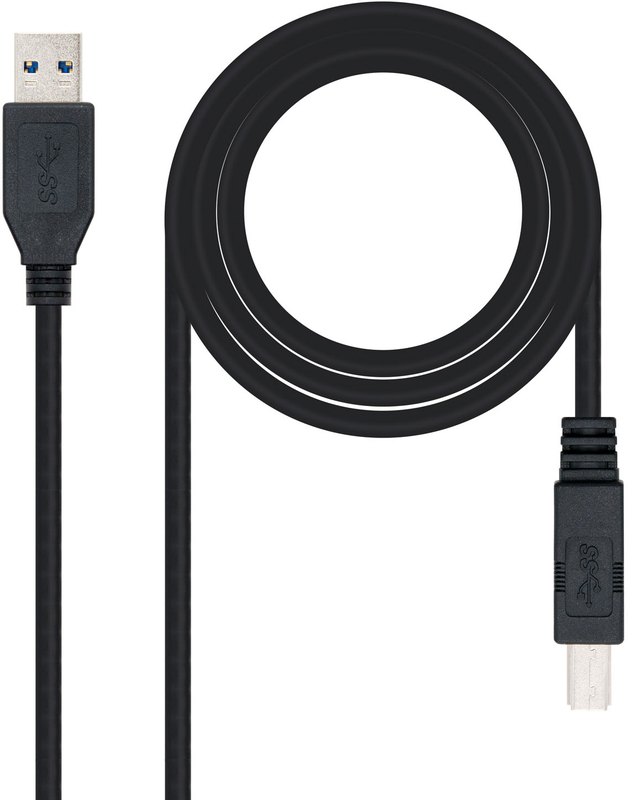 Nanocable - Cabo USB 3.0 Impressora Nanocable USB-A/M > USB-B/M 2 M Preto