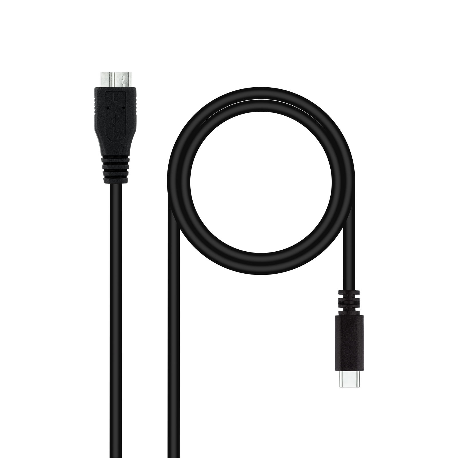 Nanocable - Cabo USB 3.0 Nanocable USB-C/M-Micro USB-B/M 1 M Preto