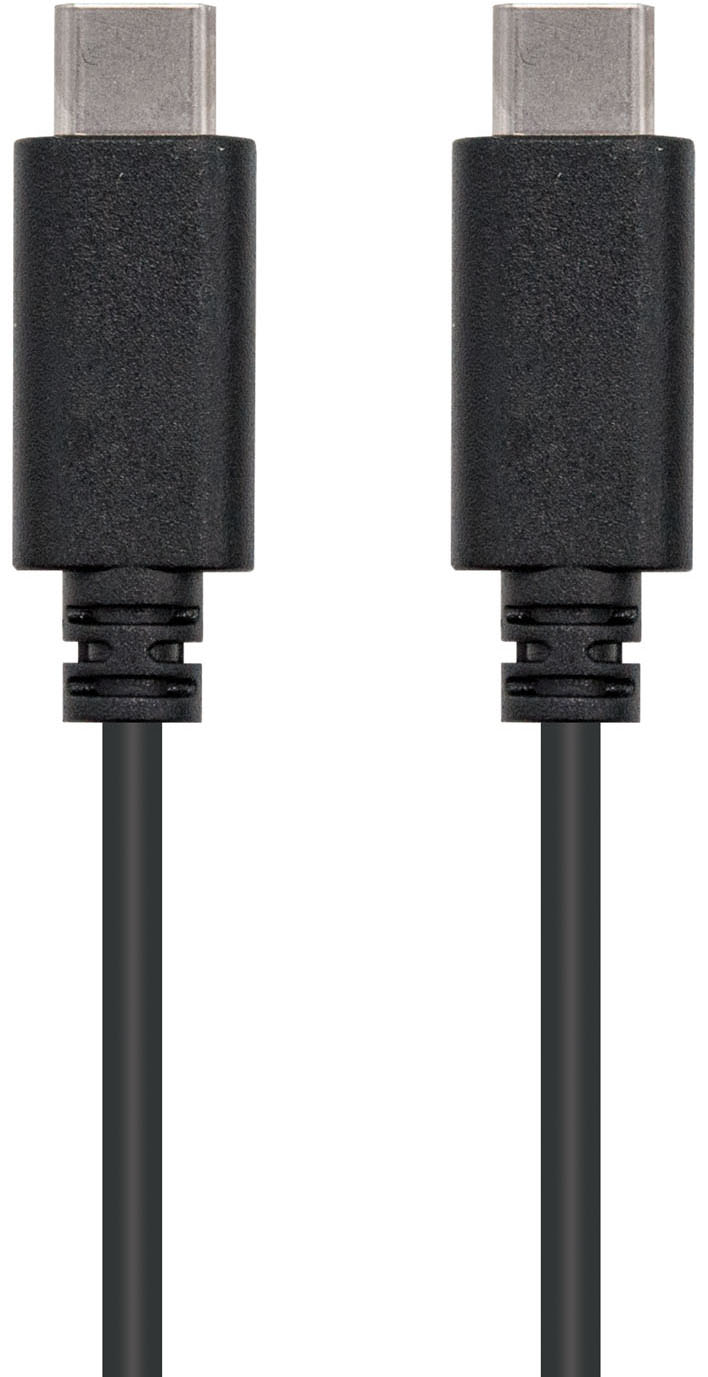 Nanocable - Cabo USB 2.0 3A Nanocable USB-C M/M 0.5 M Preto