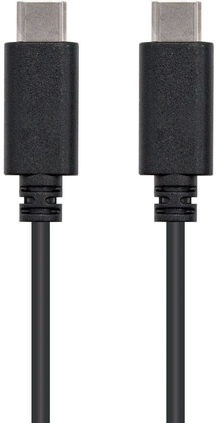 Nanocable - Cabo USB 2.0 3A Nanocable USB-C M/M 1 M Preto
