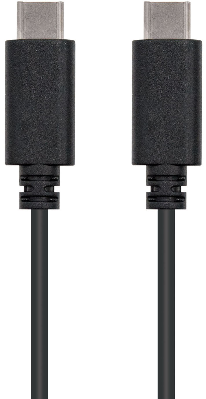 Nanocable - Cabo USB 2.0 3A Nanocable USB-C M/M 2 M Preto