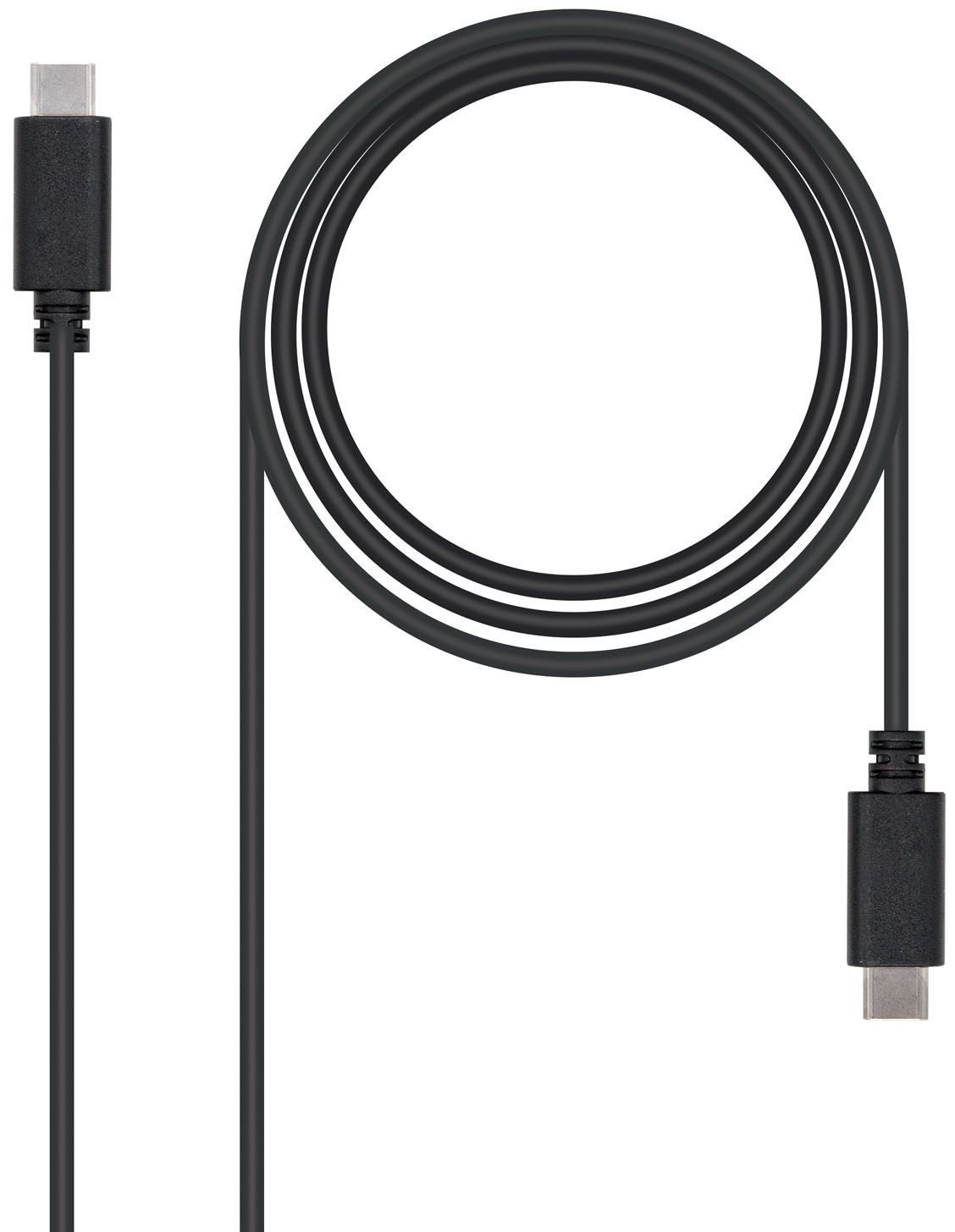 Nanocable - Cabo USB 2.0 3A Nanocable USB-C M/M 3 M Preto