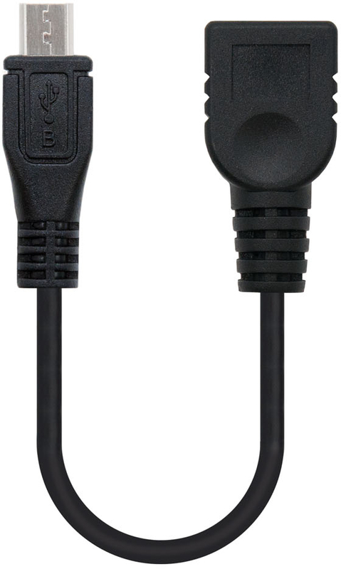 Nanocable - Cabo USB 2.0 OTG Nanocable Micro B/M-A/F 15 CM Preto