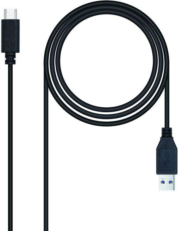 Nanocable - Cabo USB 3.1 Gen2 10Gbps 3A Nanocable USB-C/M > USB-A/M 0.5 M Preto