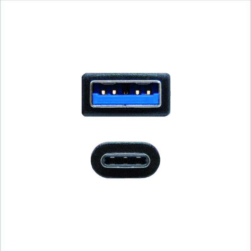 Nanocable - Cabo USB 3.1 Gen2 10Gbps 3A Nanocable USB-C/M > USB-A/M 0.5 M Preto