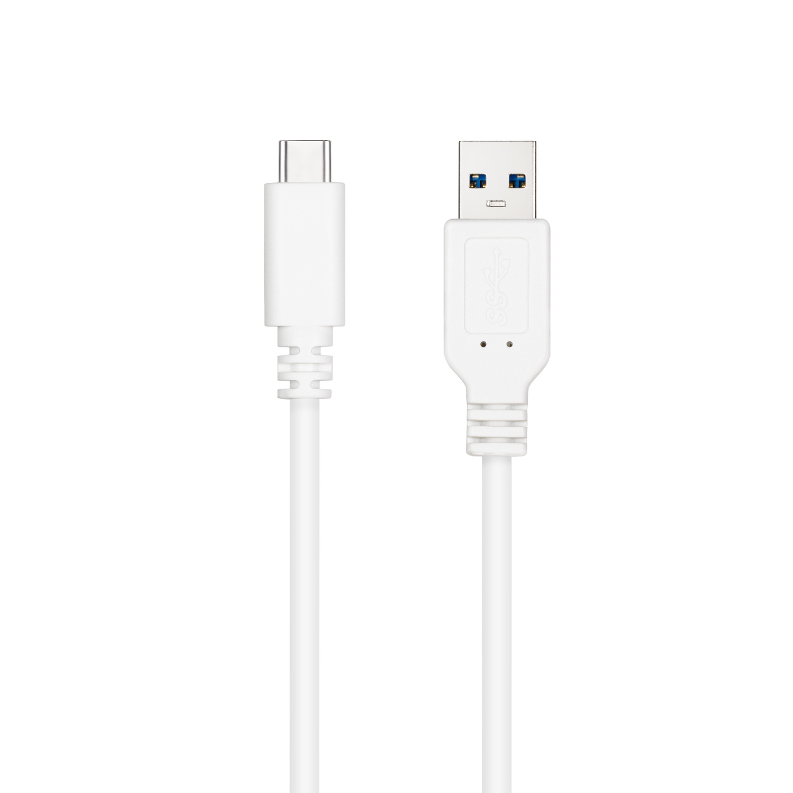 Nanocable - Cabo USB 3.1 Gen2 Nanocable 10Gbps 3A USB-C/M - A/M 1 M Branco
