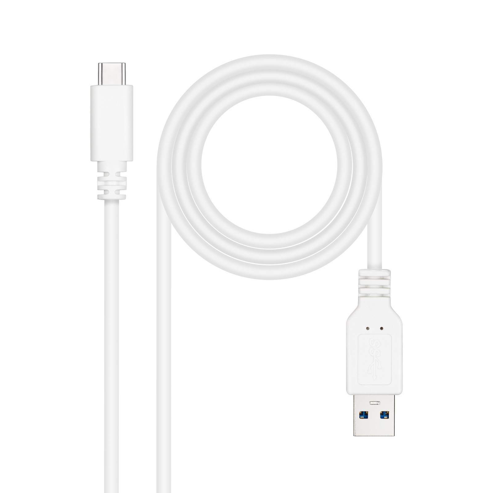 Picture of Picture of Cabo USB 3.1 Gen2 Nanocable 10Gbps 3A USB-C/M - A/M 1 M Branco