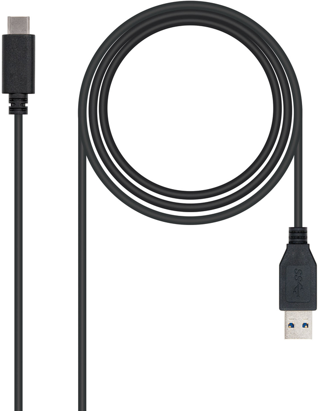Nanocable - Cabo USB 3.1 Gen2 10Gbps 3A Nanocable USB-C/M > USB-A/M 1 M Preto