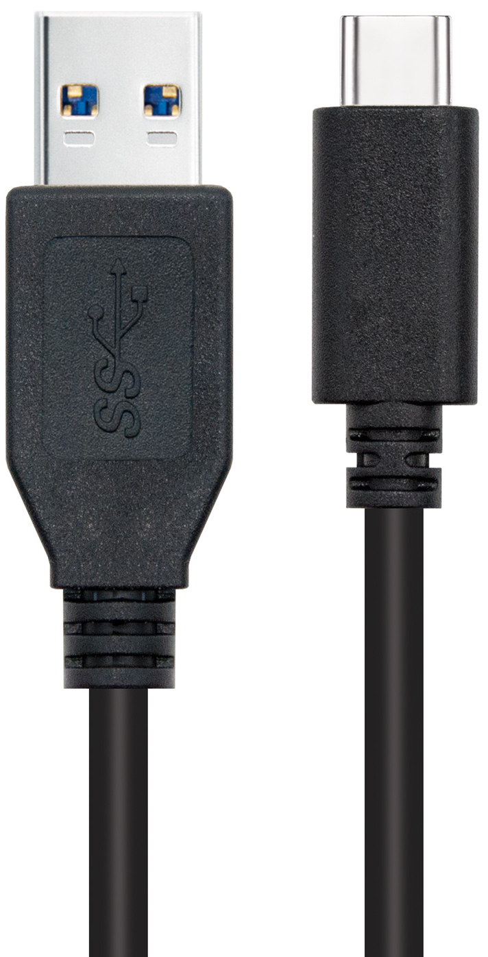 Nanocable - Cabo USB 3.1 Gen2 10Gbps 3A Nanocable USB-C/M > USB-A/M 2 M Preto