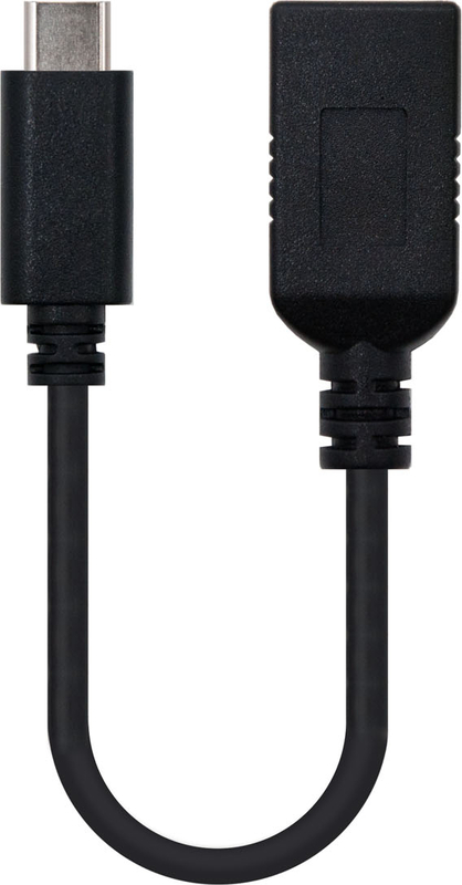 Nanocable - Cabo USB 3.1 OTG Nanocable USB-C/M > USB-A/F 15CM Preto