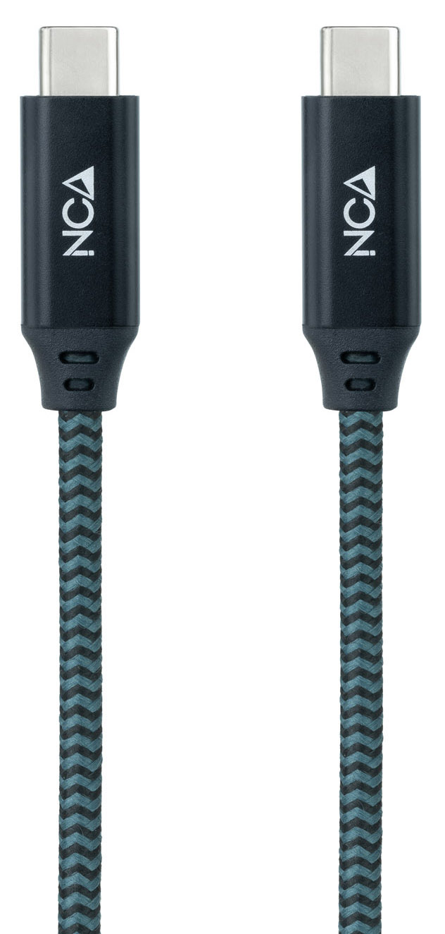 Nanocable - Cabo USB 3.2 Gen2x2 Nanocable 20Gbps 5A/100W 4K@60Hz USB-C M/M 1 M Cinzento/Preto