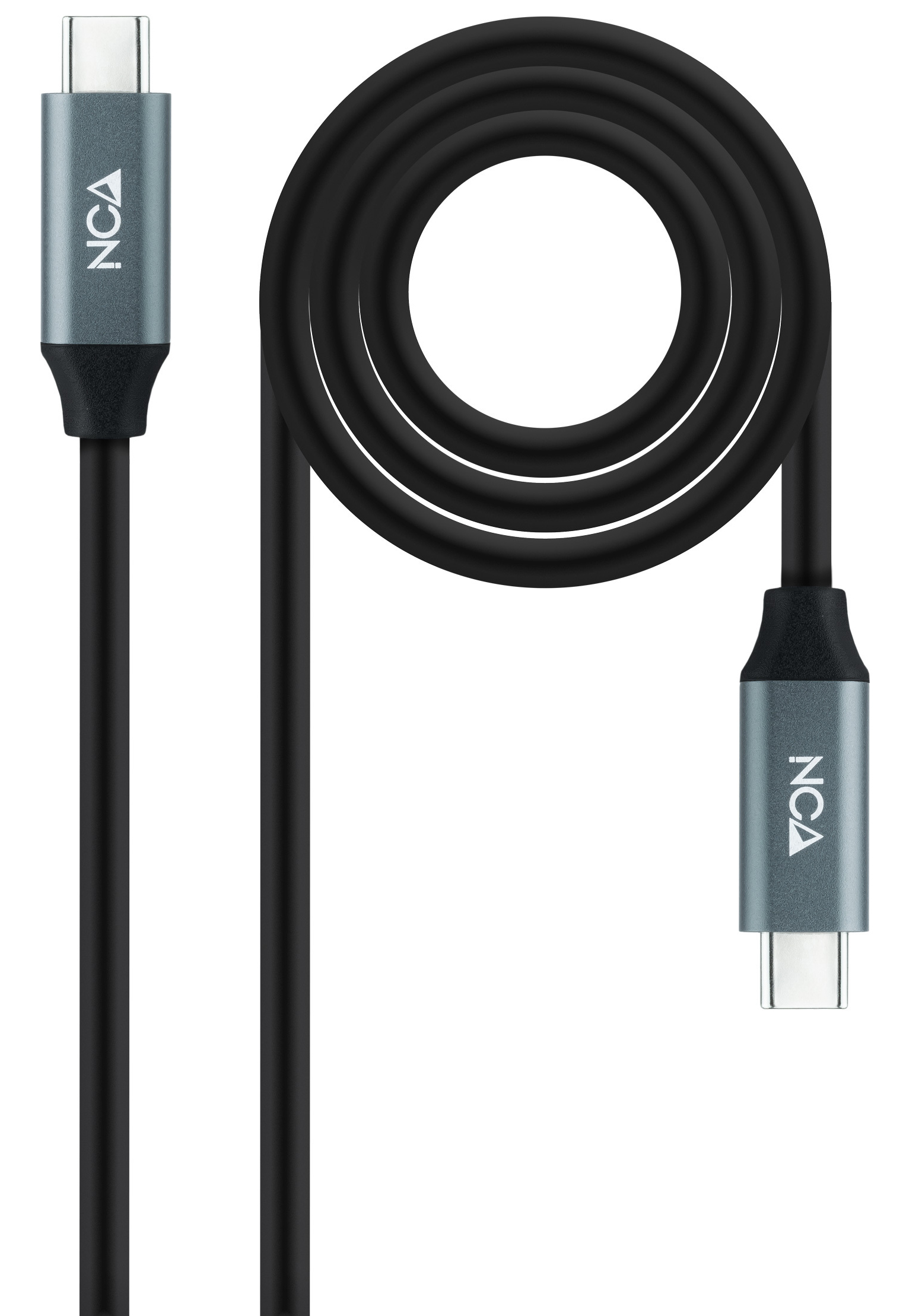 Picture of Picture of Cabo USB 3.2 Gen2x2 Nanocable 20Gbps 5A/100W 4K@60Hz USB-C M/M 1.5 M Preto