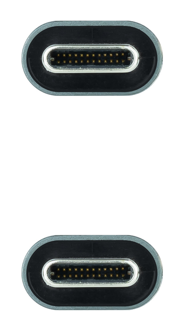 Nanocable - Cabo USB 3.2 Gen2x2 Nanocable 20Gbps 5A/100W 4K@60Hz USB-C M/M 1 M Preto