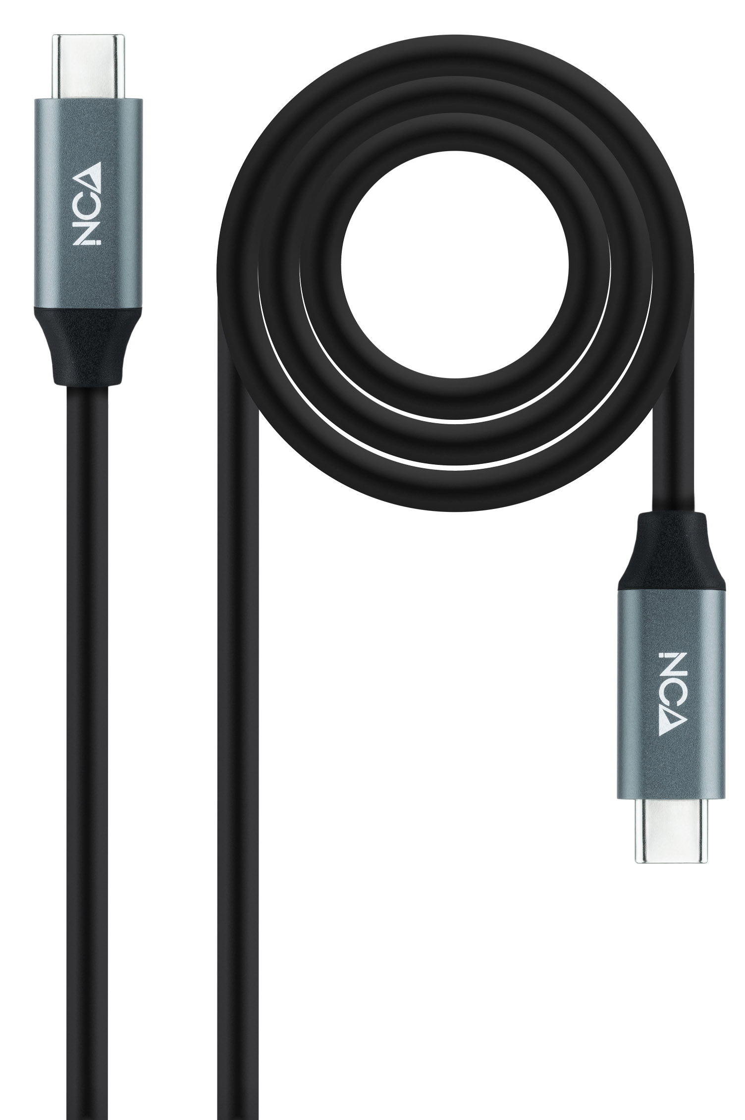 Picture of Picture of Cabo USB 3.2 Gen2x2 Nanocable 20Gbps 5A/100W 4K@60Hz USB-C M/M 1 M Preto