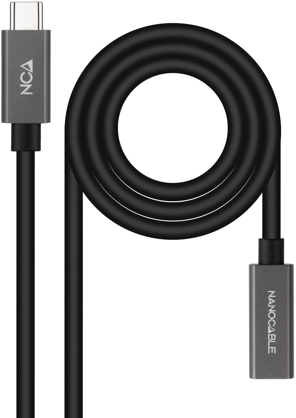 Picture of Picture of Cabo USB 3.2 Gen2x2 Nanocable 4K/60Hz USB-C M/F 1.5 M
