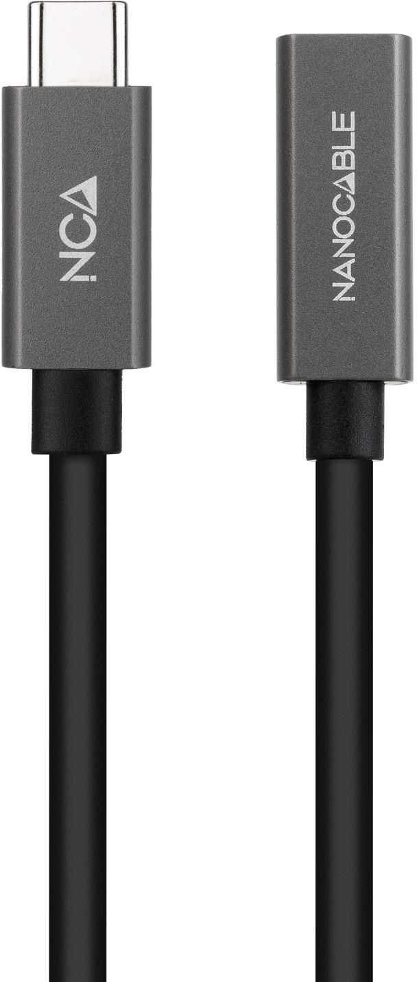 Nanocable - Cabo USB 3.2 Gen2x2 Nanocable 4K/60Hz USB-C M/F 2 M