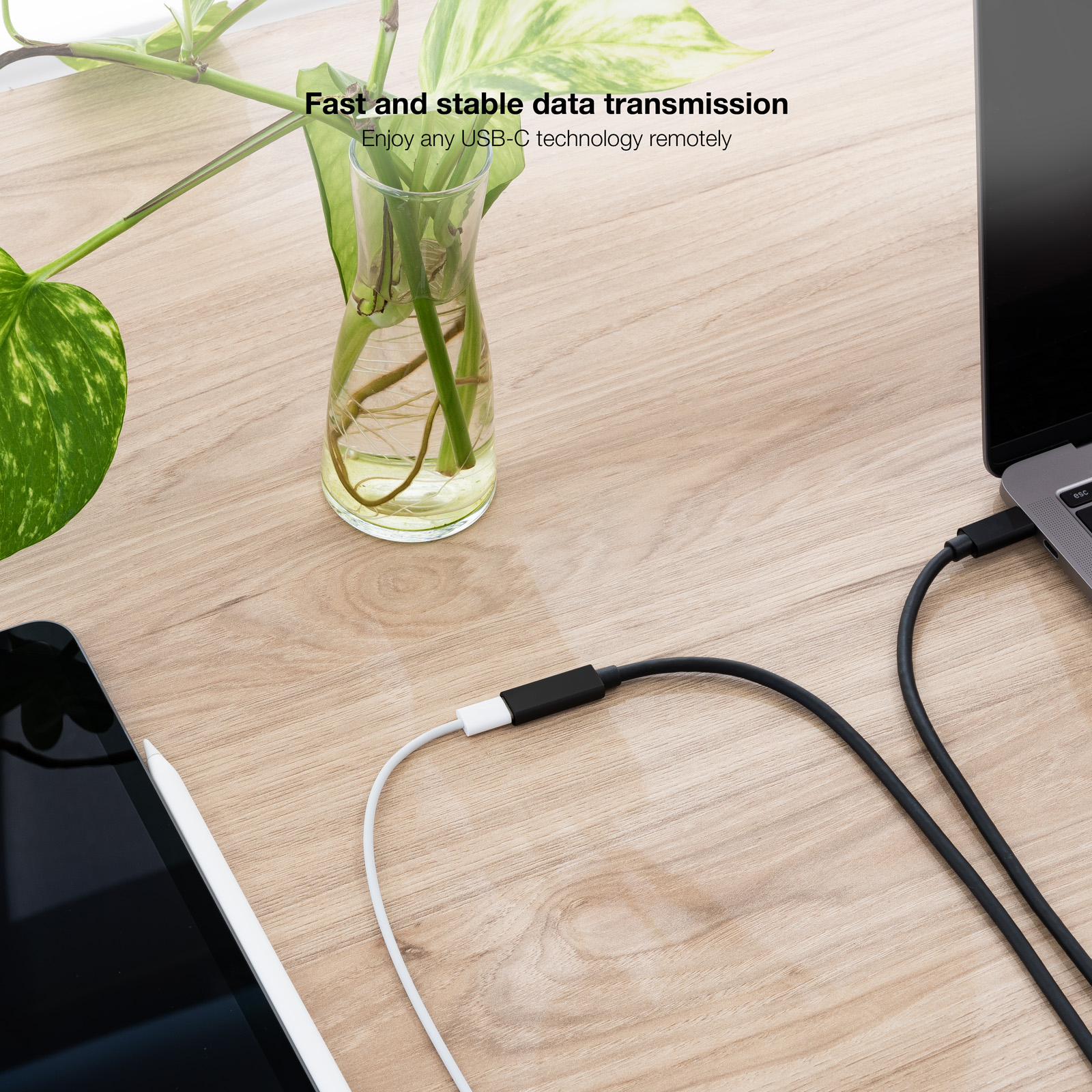 Nanocable - Cabo USB 3.2 Gen2x2 Nanocable 100W 4K/60Hz USB-C M/F 2 M