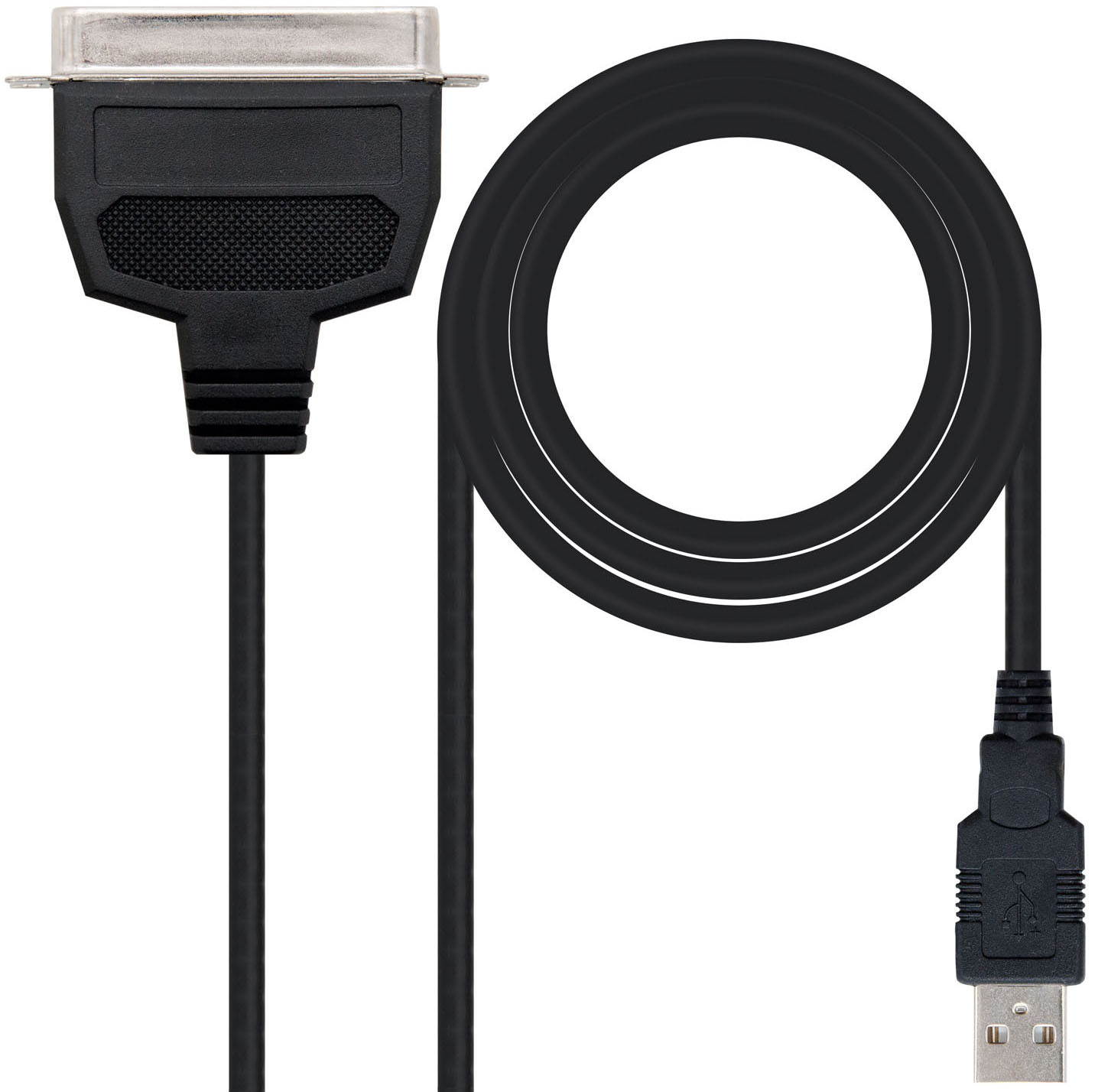Nanocable - Cabo Conversor Nanocable USB Impressora Paralela A/M CN36(IEEE1284)/M 1.5 M Preto