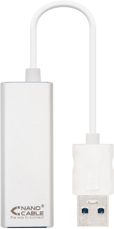 Nanocable - Adaptador Gigabit Nanocable USB 3.0 a Ethernet Gigabit 10/100/1000 Mbps 15 CM