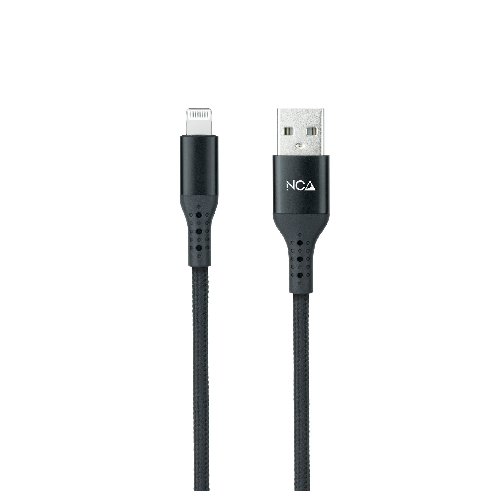 Nanocable - Cabo Lightning Nanocable Lightning/M > USB A/M Coiled 1M Preto